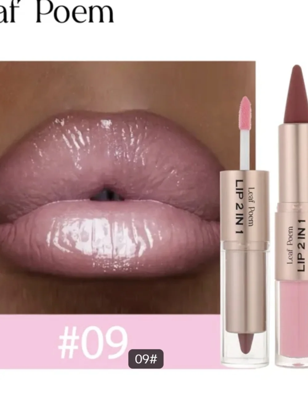 Lip 2-in-1 Liquid & Matte Stick - Shade #09 Pink Nude